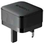 Baseus Palm Fast Charger 1C 20W UK Cluster Black With Cable USB-C to USB-C 60W 20V/3A 1M